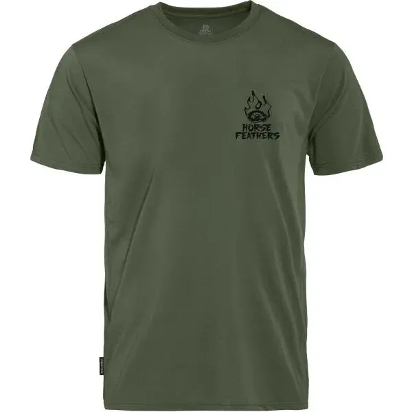 Horsefeathers RECKLESS TECH Pánské tričko, khaki, velikost