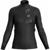 Compressport HURRICANE WINDPROOF JACKET W Dámská větruodolná bunda, černá, velikost