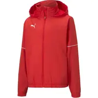 Puma TEAM GOAL RAIN JACKET Dětská sportovní bunda, červená, velikost