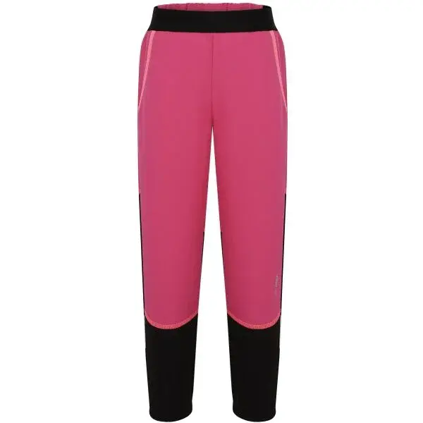 LOAP URAFNEX Dětské softshellové kalhoty, růžová, velikost 134-140