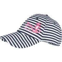Lewro TRENA STRIPES Dívčí čepice s kšiltem, tmavě modrá, velikost 8-11Y