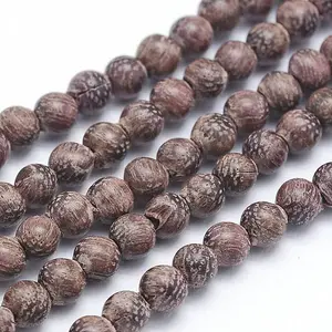 Natural Sandalwood Beads Strands
