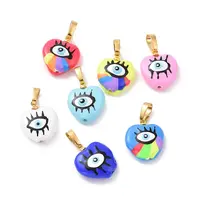 Brass Enamel Pendants