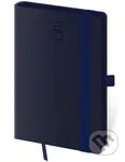 Kapesní diář 2026 Memory tmavě modrý s gumičkou