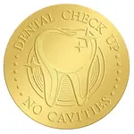 Self Adhesive Gold Foil Embossed Stickers