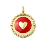 Brass Enamel Pendants