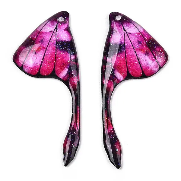 Epoxy Resin Wing Pendants
