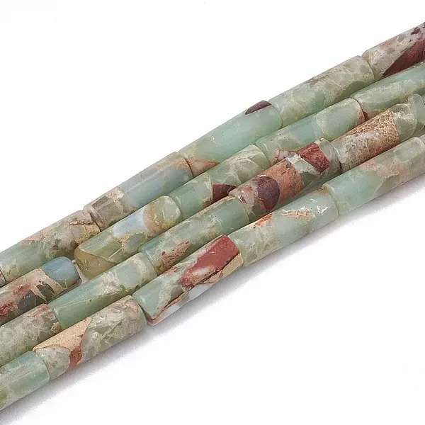 Chips Synthetic Aqua Terra Jasper Beads Strands