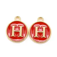 Golden Plated Alloy Enamel Charms
