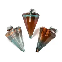 Spray Painted Glass Pendants