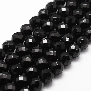 Natural Dyed & Heated Black Onyx Beads Strands