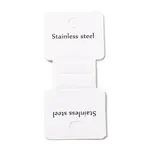 Folding Paper Display Card with Word Stainless Steel