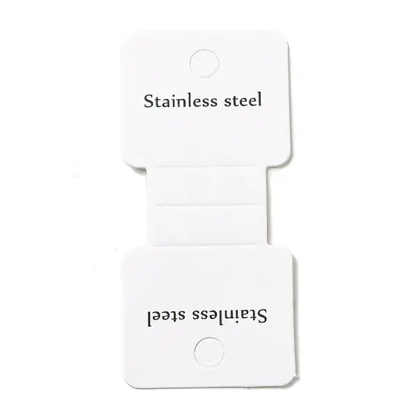 Folding Paper Display Card with Word Stainless Steel
