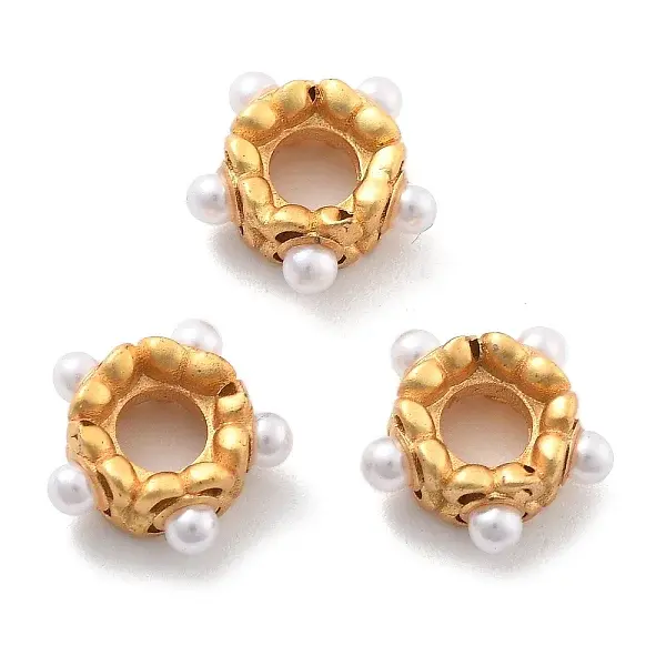 Rack Plating Flower Brass Beads
