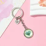 Alloy Glass Keychain