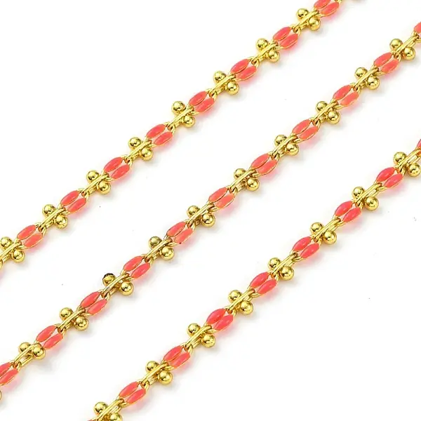 Brass Enamel Link Chains