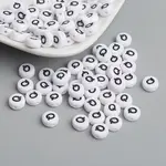 Acrylic Horizontal Hole Letter Beads