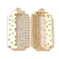 Brass & Cubic Zirconia Pendants