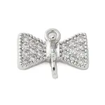 Brass Micro Pave Cubic Zirconia Connector Charms