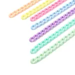 7 Strands 7 Colors Handmade Opaque Acrylic Curb Chain