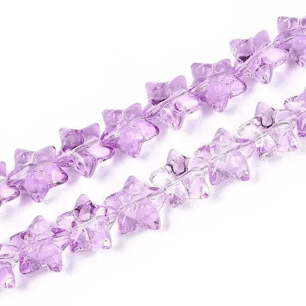 Baking Paint Glass Beads Strands