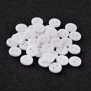 2-Hole Flat Round Resin Sewing Buttons for Costume Design