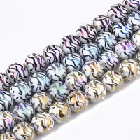 Electroplate Glass Beads Strands