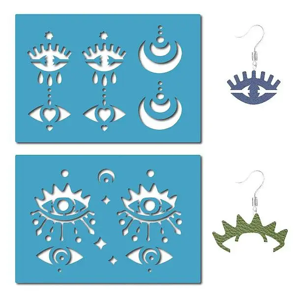 Acrylic Earring Handwork Template