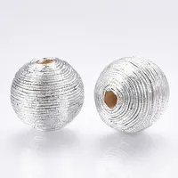 Wood Beads Covered with Polyester Cord Wire