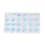 Pointed Back Glass Rhinestone Pendants