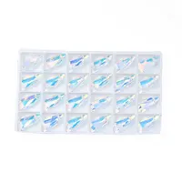 Pointed Back Glass Rhinestone Pendants