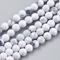 Natural Howlite Beads Strands