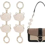 Alloy Enamel Cat Link Chains for Purse Chains