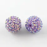 AB-Color Resin Rhinestone Beads