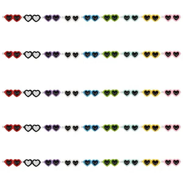 45Pcs 9 Colors Opaque Resin Pendants