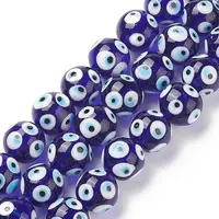 Handmade Evil Eye Lampwork Beads Strands
