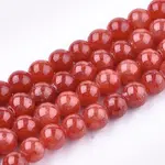 Natural Dyed Yellow Jade Gemstone Bead Strands