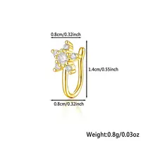 Fashionable S925 Silver Nose Clip with Star