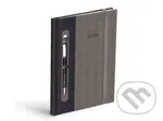 Diář 2026 T805 PU dark blue/gray s gumkou na propisku