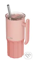 Nerezový termohrnček so slamkou Umi Peachy Pink 720 ml