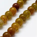 Natural Dragon Veins Agate Beads Strands