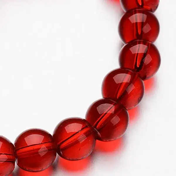 Glass Round Bead Strands