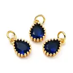 Brass Micro Pave Cubic Zirconia Pendants