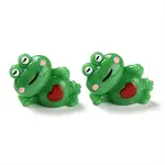 Cartoon Cute Resin 3D Frog Figurines