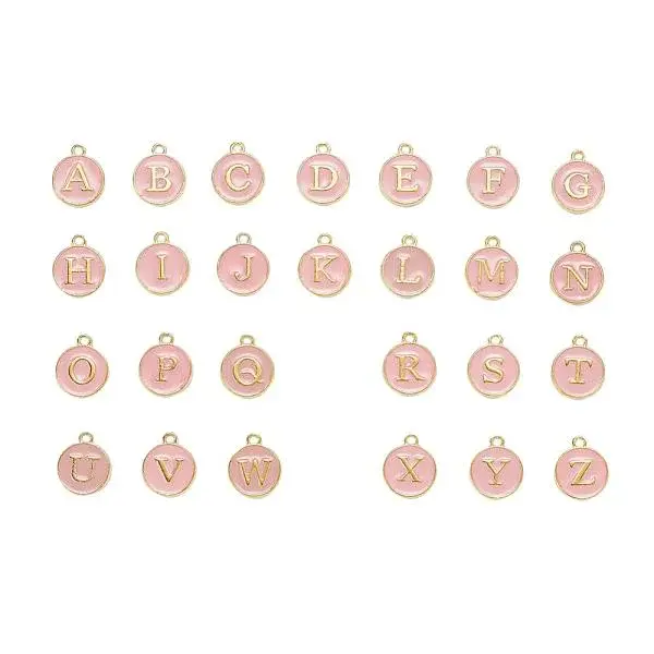 2 Sets 2 Styles Golden Plated Alloy Enamel Charms