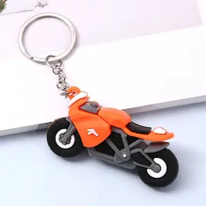 Motorcycle PVC Bag Keychain
