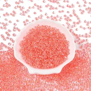 6/0 Inside Colours Transparent Glass Seed Beads