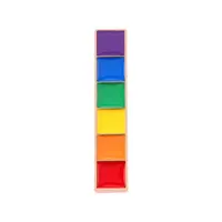 Rainbow Pride Flag Rectangle Enamel Pin