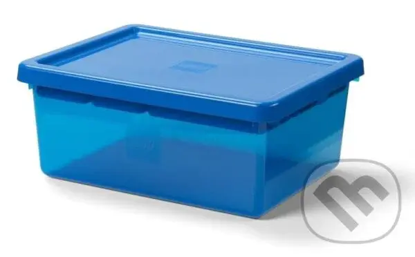 LEGO úložný box s organizérom - modrá,LEGO úložný box s organizérom - modrá