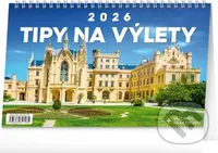 NOTIQUE Stolní kalendář Tipy na výlety 2026 (řádky)